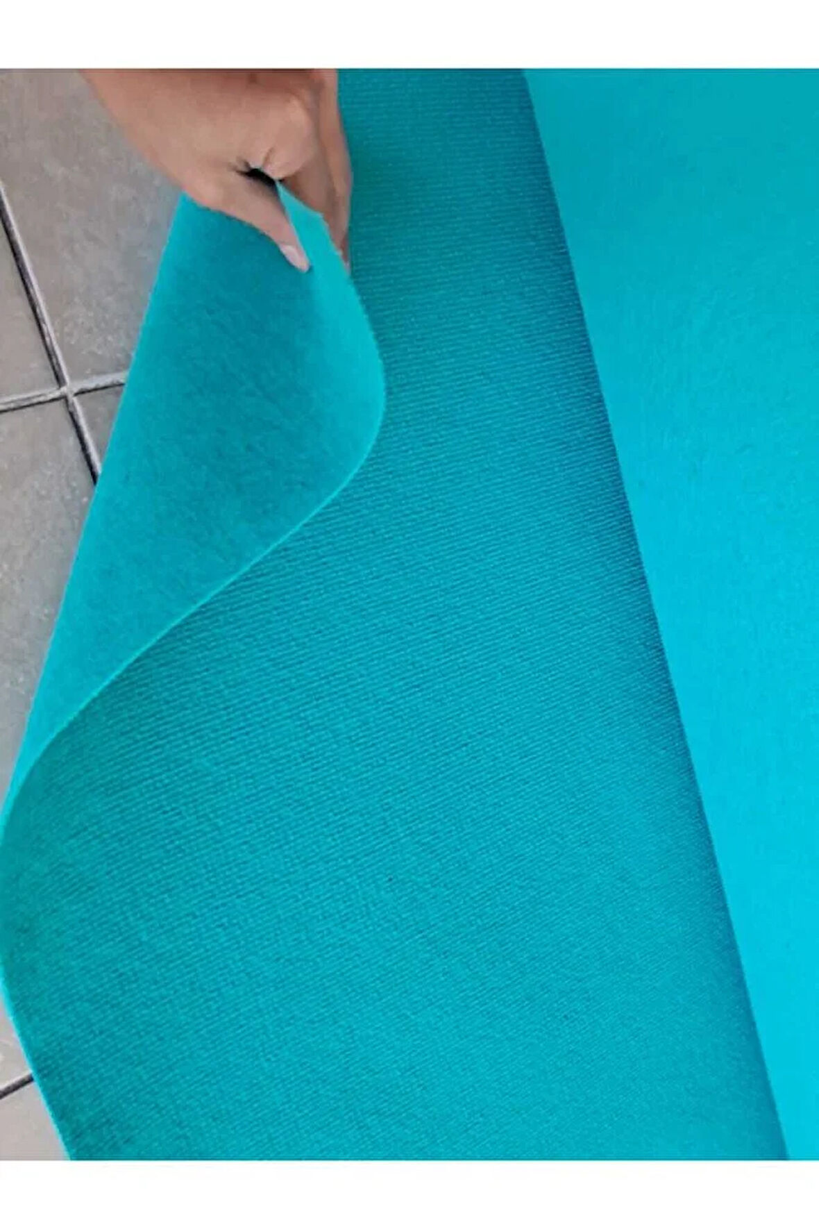 RİP HALIFLEKS 2 X 22 METRE TURKUAZ Ofis Fuar Halısı Rip Halı Ucuz Halıfilex