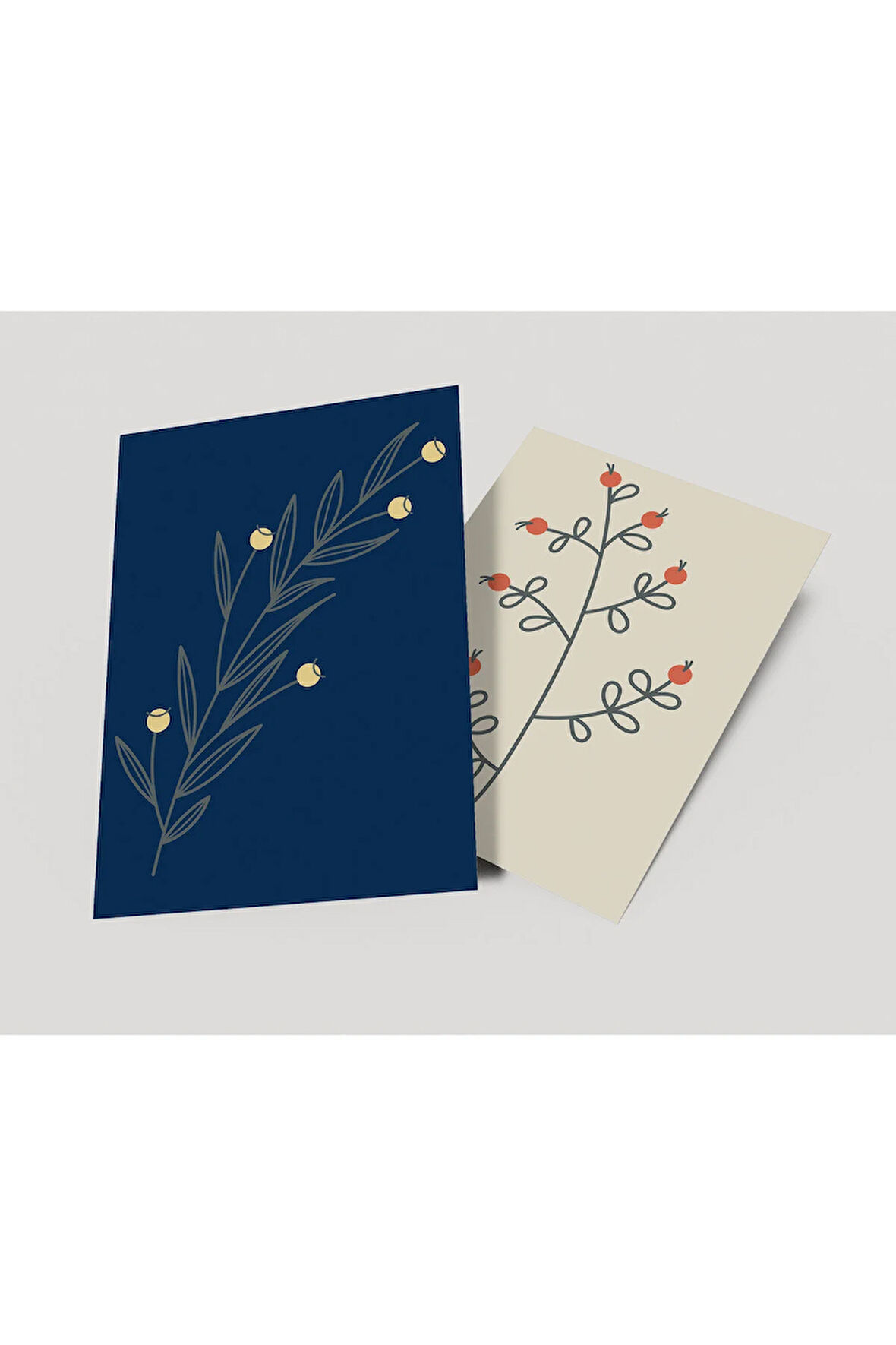 İkili Çerçevesiz Poster, Sarı ve Turuncu Tohumlu Bitki Temalı Dijital Baskı,Ofis,Ev,Salon Dekorasyon