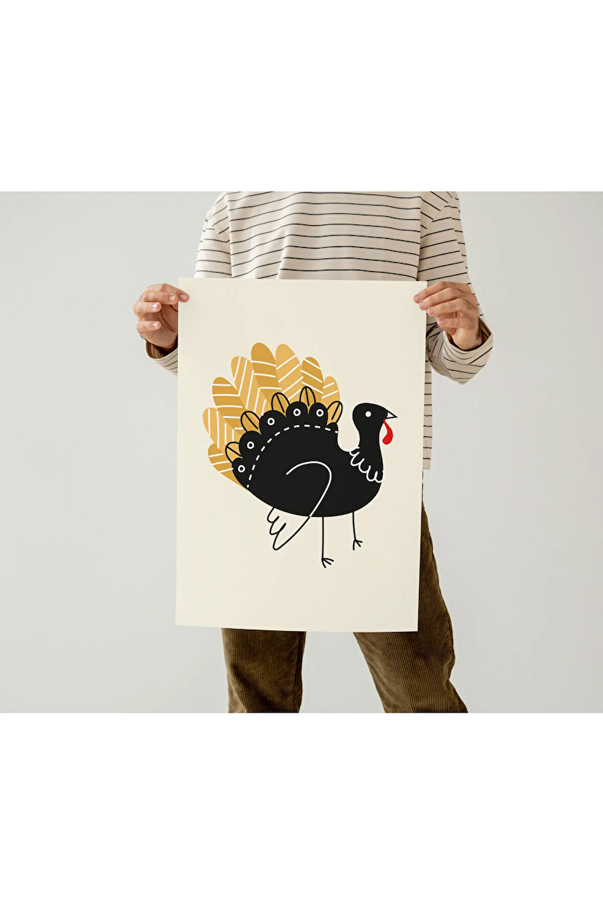 Çerçevesiz Poster, Sevimli Hayvanlar Vektör Çizimi, Dijital Baskı Poster