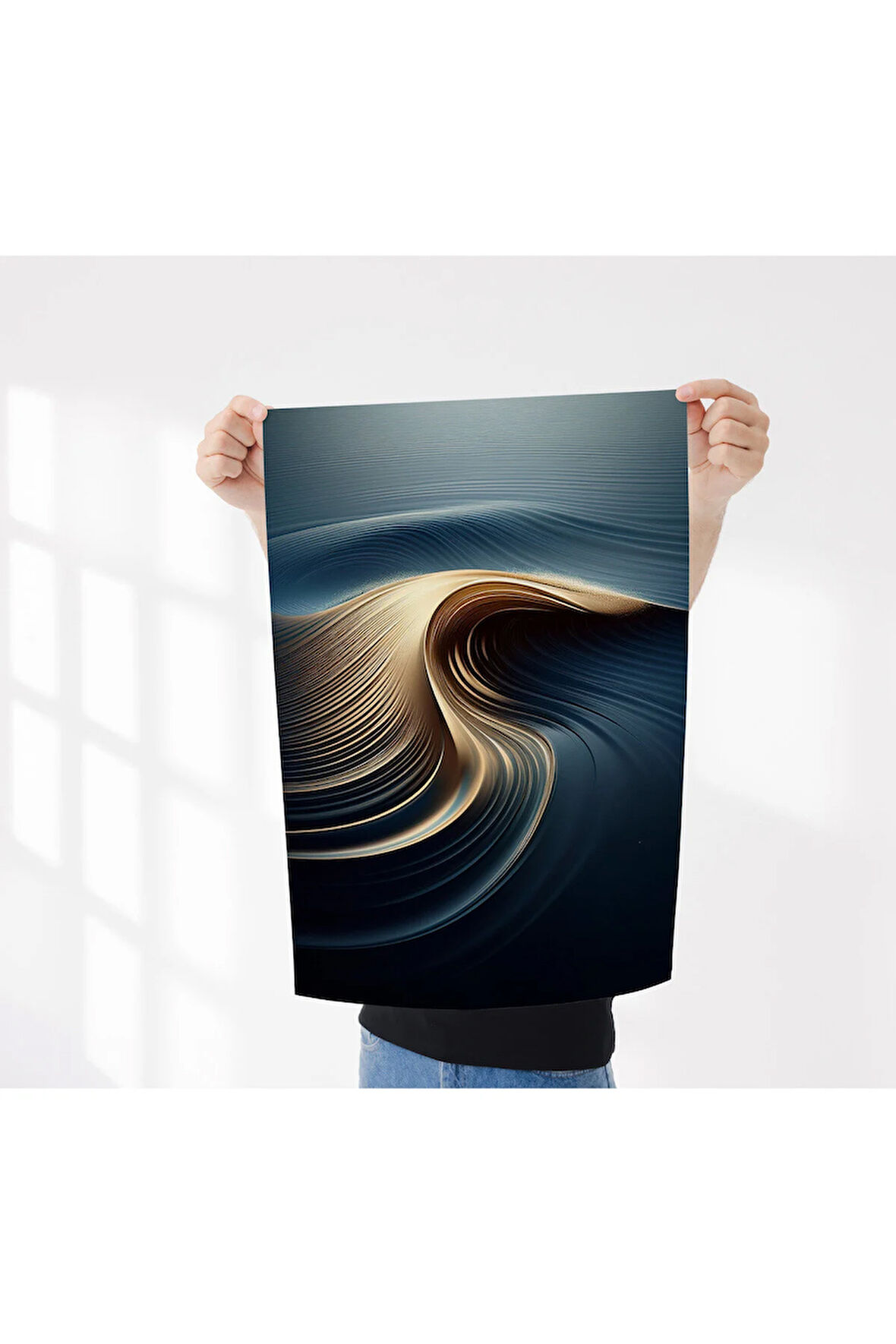 Çerçevesiz Poster, Dijital Baskı Sakin Dalga Poster, Ofis, Salon Dekorasyon