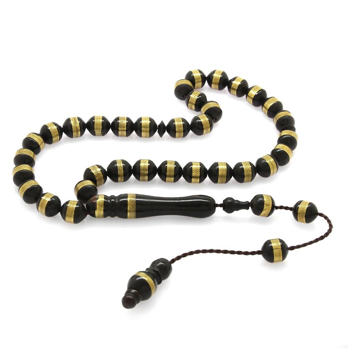 Sistemli Pirinç Sarmal Silindir Kesim Fırınlanmış Kuka Tesbih