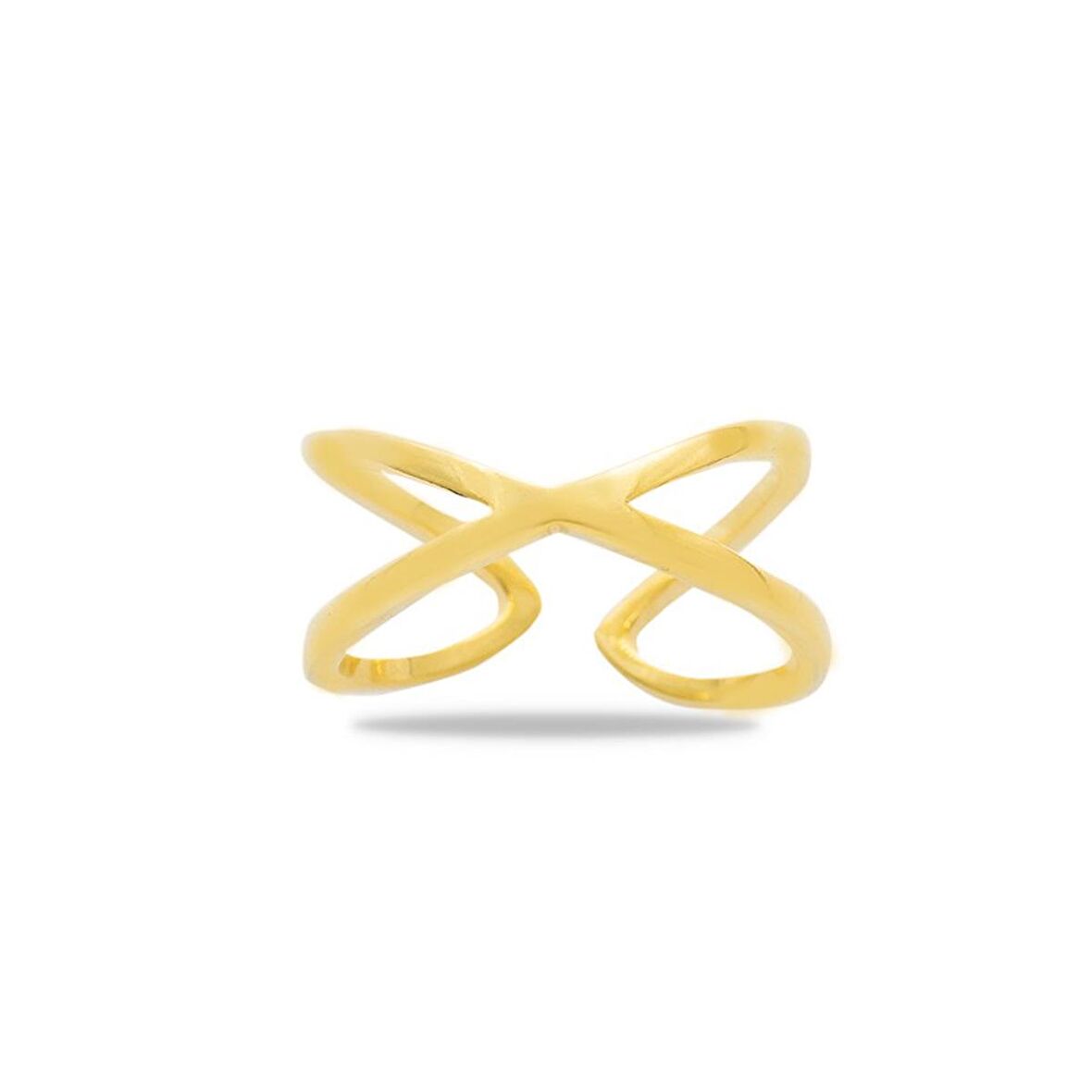 Cats Eye Tasarım Gold Renk Free Size 925 Ayar Gümüş Kadın Yüzük