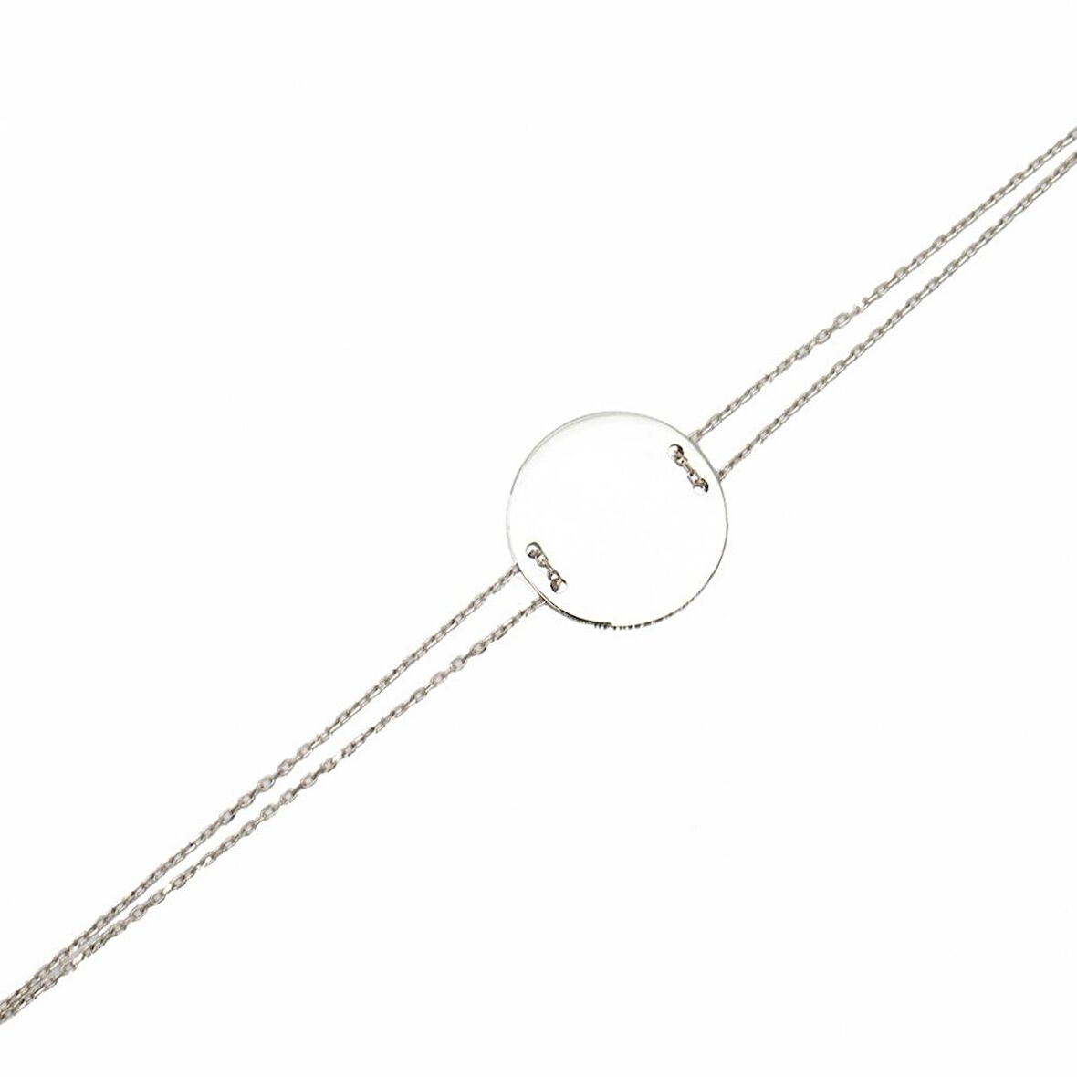 Silver Renk Kişiye Özel İsim Yazılı 925 Ayar Gümüş Kadın Bileklik