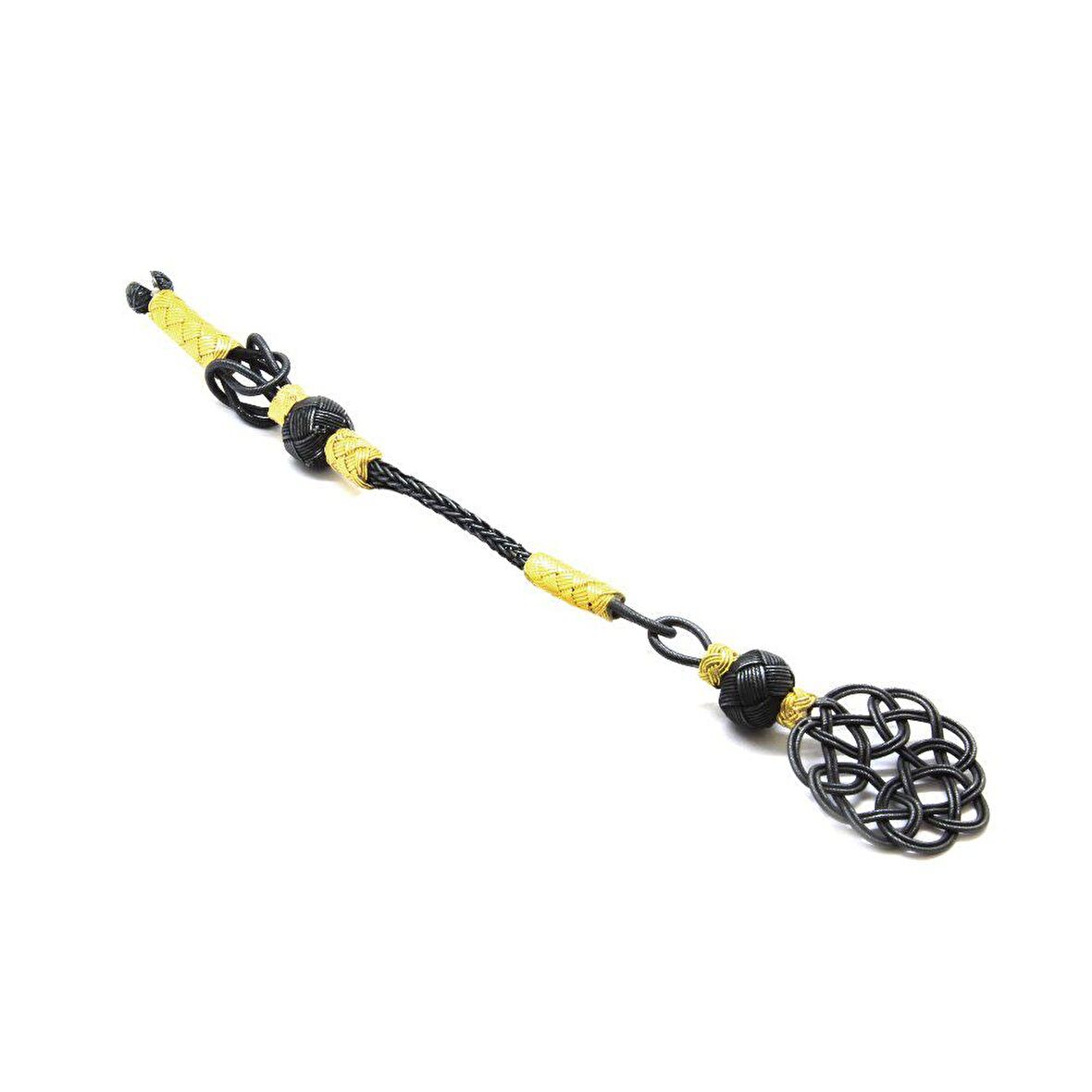 Gri-Gold Renk 1000 Ayar Gümüş Kazaz Püskül