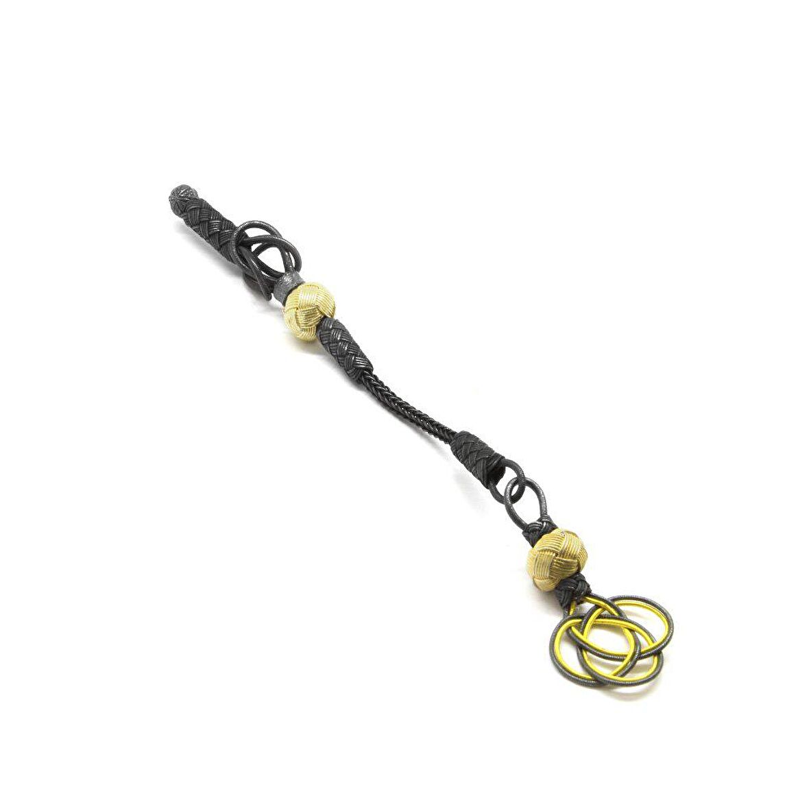 Gri-Sarı Renk 1000 Ayar Gümüş Kazaz Püskül (M-2)