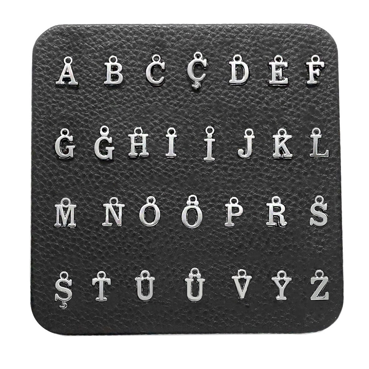 Kişiye Özel Kararmaz Metal Harf Püskül Ucu