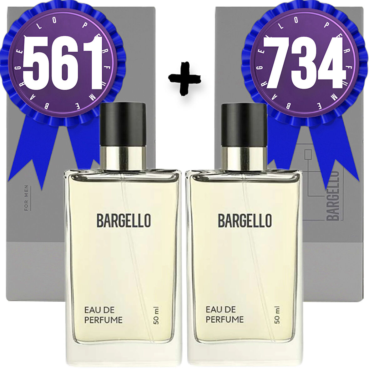 Bargello Parfüm 561 Erkek Fresh 50 ML + 734 Erkek Oriental 50 ML EDP