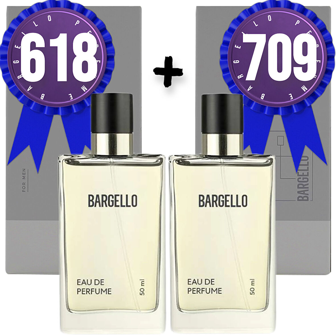 Bargello Parfüm 618 Erkek Oriental 50 ML + 709 Erkek Oriental 50 ML EDP