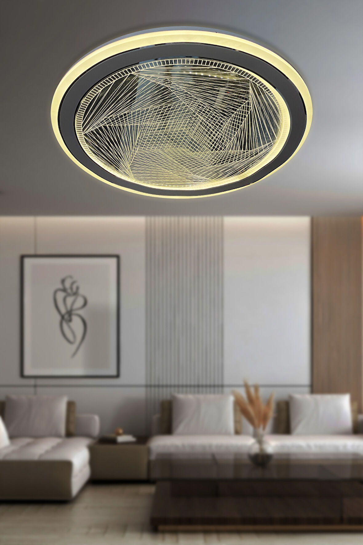 Zerinos Plafonyer Kumandalı Led Avize