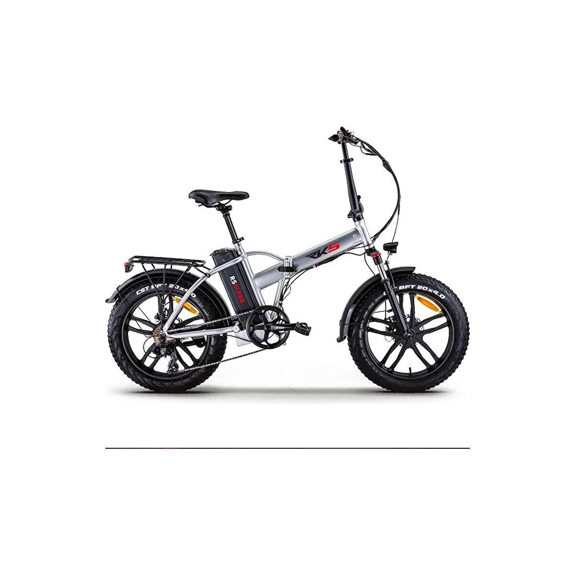 RRKS RS3 Pro X Katlanır Elektrikli Bisiklet Gri