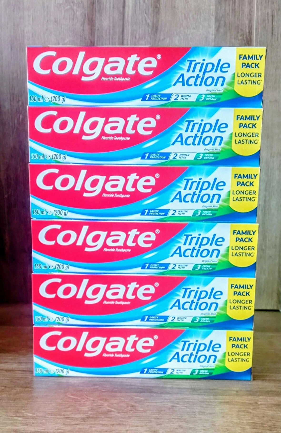 COLGATE Triple Action 150 ml Diş Macunu x 6 ADET