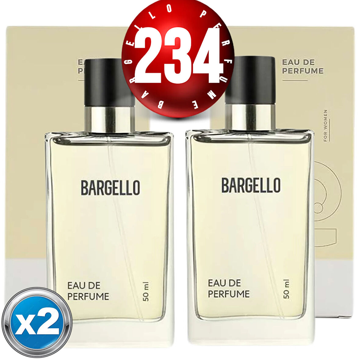 BARGELLO 234x2(2ADET) FLORAL BAYAN 50 ML EDP
