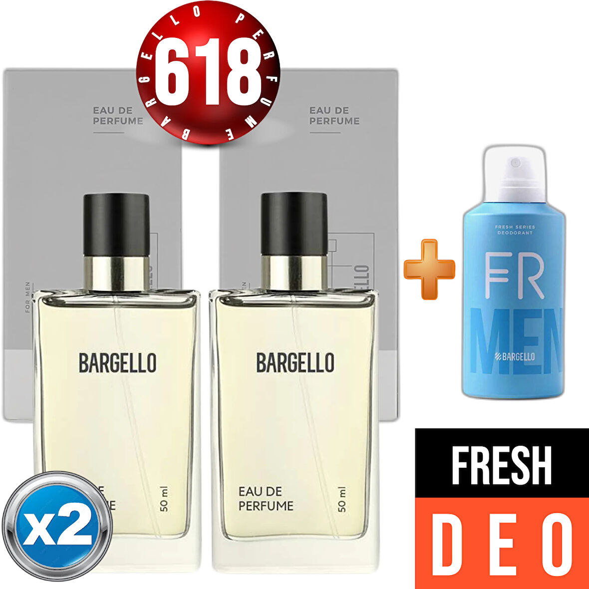 618x2 2adet Oriental 50 ml Edp + Fresh Erkek Deodorant 150 ml