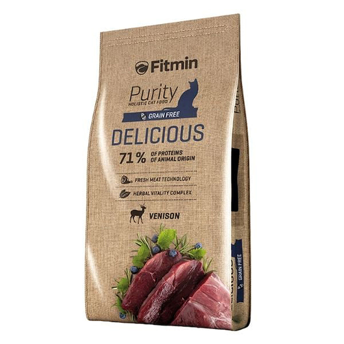 Fitmin Purity Delicious Taze Av Etli Tahılsız Yetişkin Kedi Maması 1.5 Kg