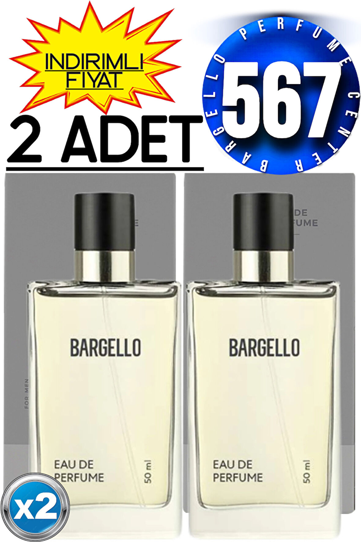 Bargello 567 Edp Oriental Erkek Parfüm 2 Adet 50 ml