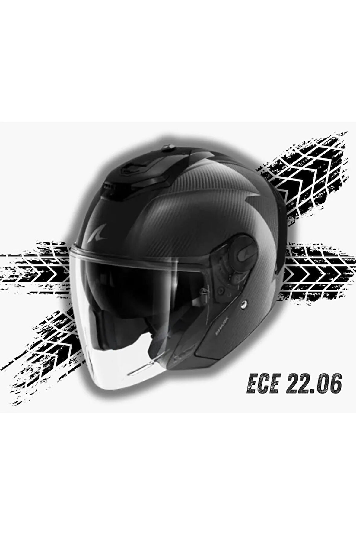 Rs Jet Carbon Skın Açık Kask