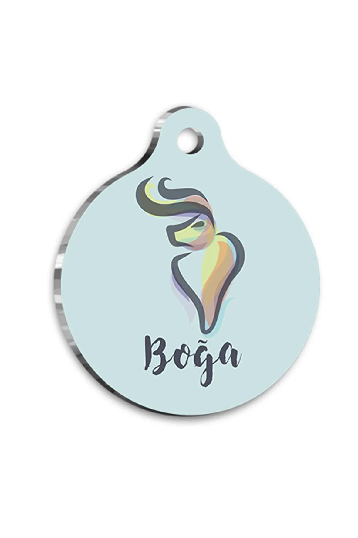 Boğa Burcu Kedi Köpek Künyesi Small 2 x 3,5 cm