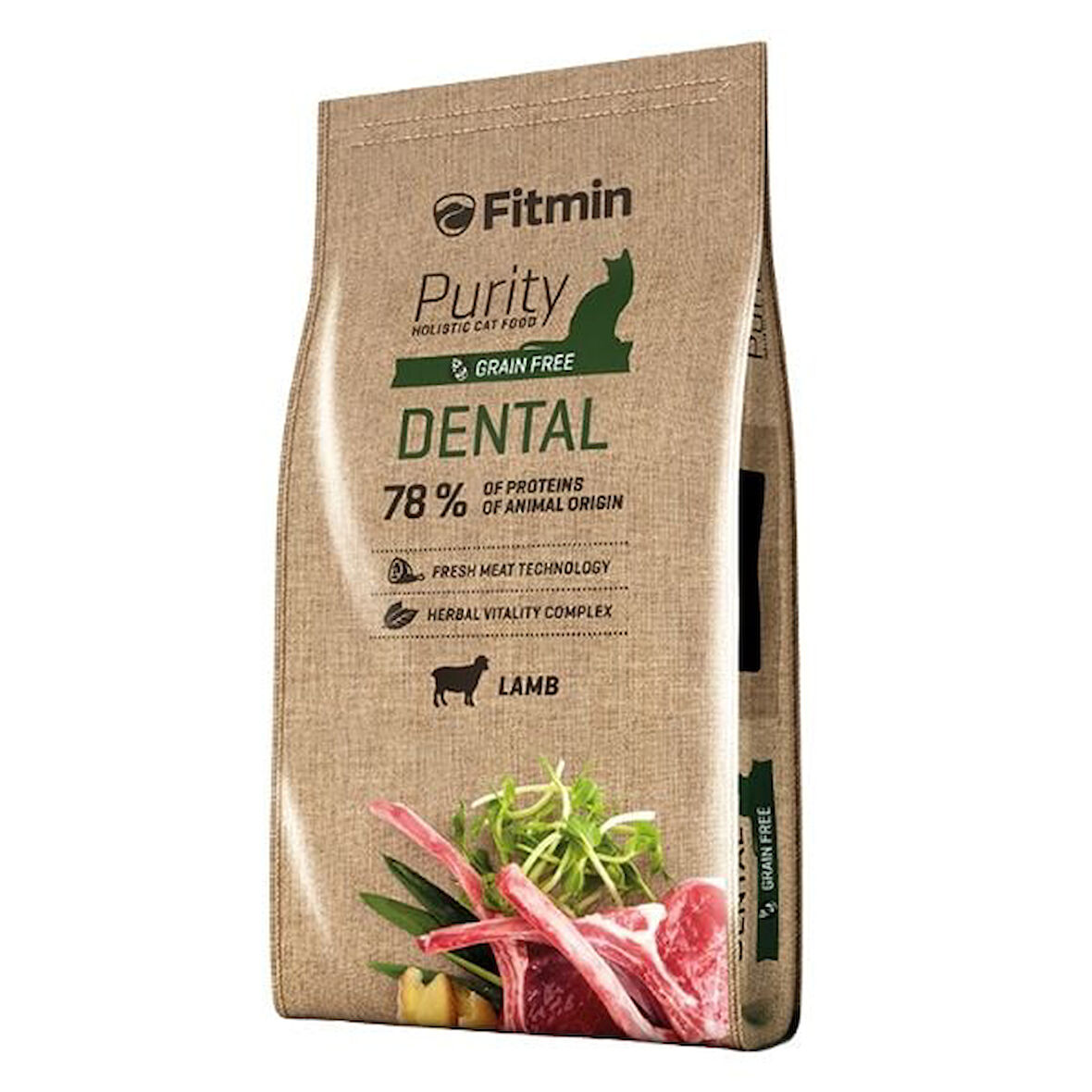 Fitmin Purity Dental Taze Kuzu Etli Tahılsız Yetişkin Kedi Maması 10 Kg