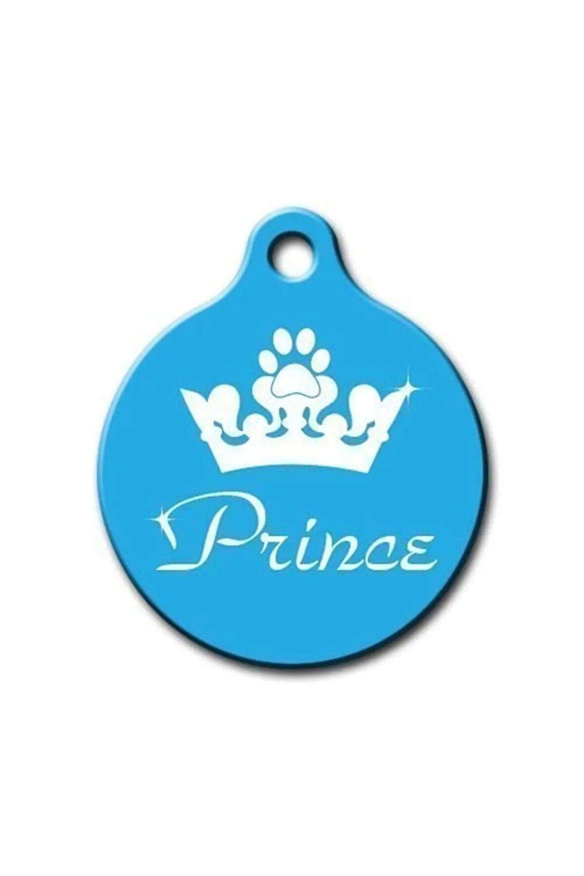 Prince Yuvarlak Kedi Köpek Künyesi Medium