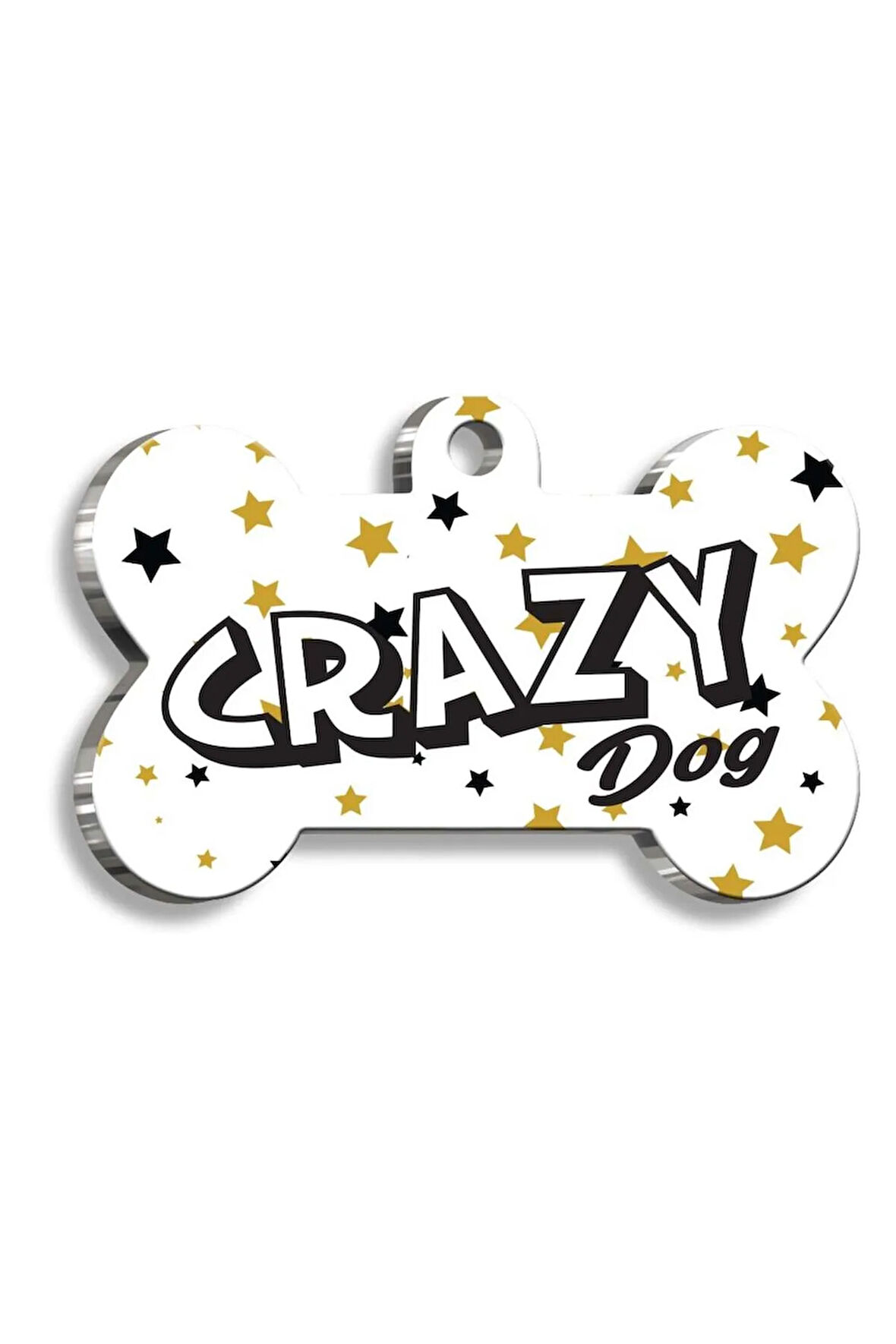Kaçık Köpek Kemik Şekilli Köpek Künyesi Small 2,1 x 3 cm