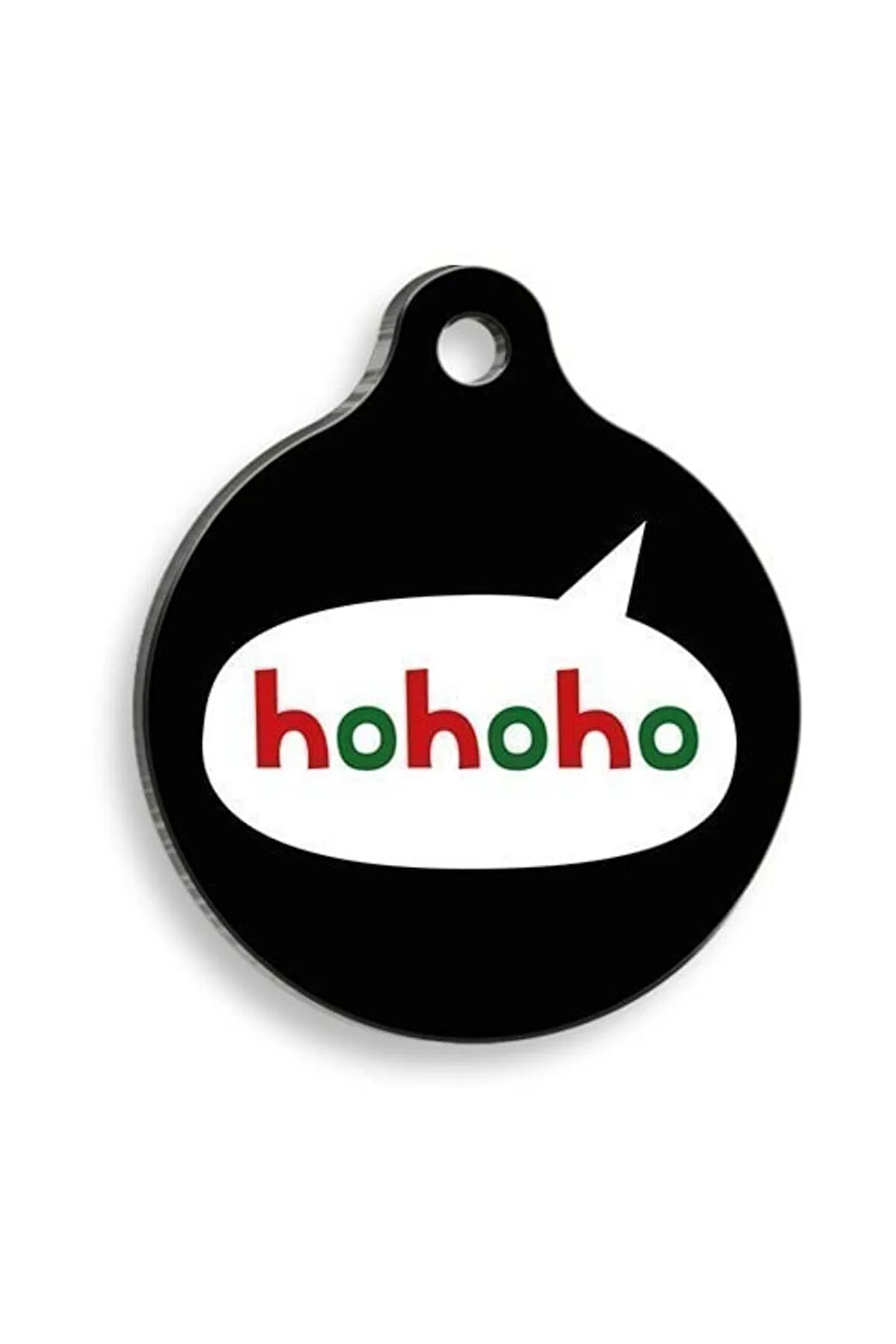 Christmas Serisi Hohoho Yuvarlak Kedi ve Köpek Künyesi