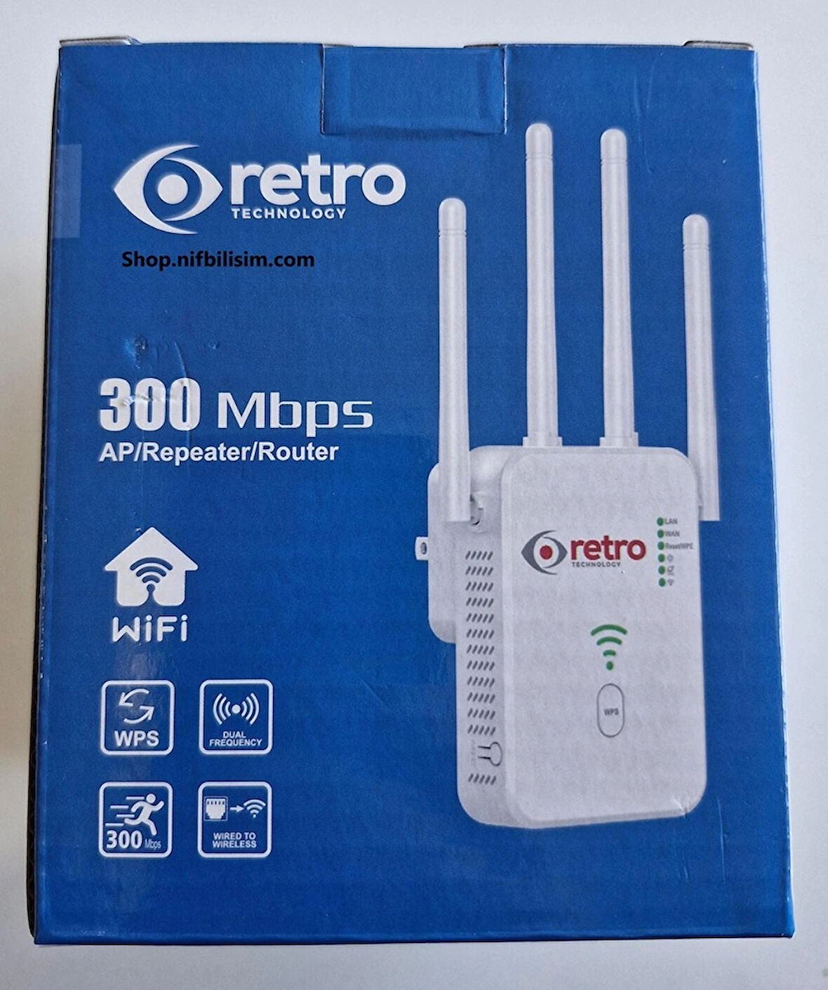 Retro RT-U10-300M 2.4GHZ 300Mbps Access Point Mod Repeater Mod Router Mod 3 Fonksiyonlu Menzil Genişletici