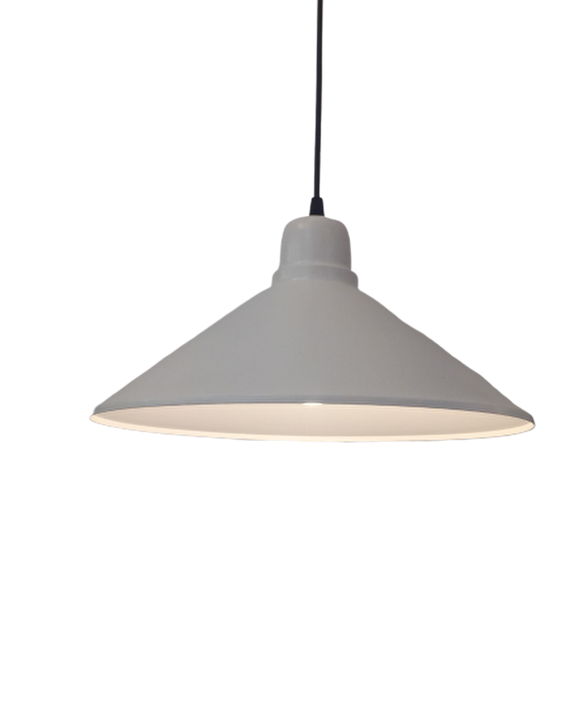 Retro Metal Sarkıt Avize Rustik Tekli Beyaz 38 cm