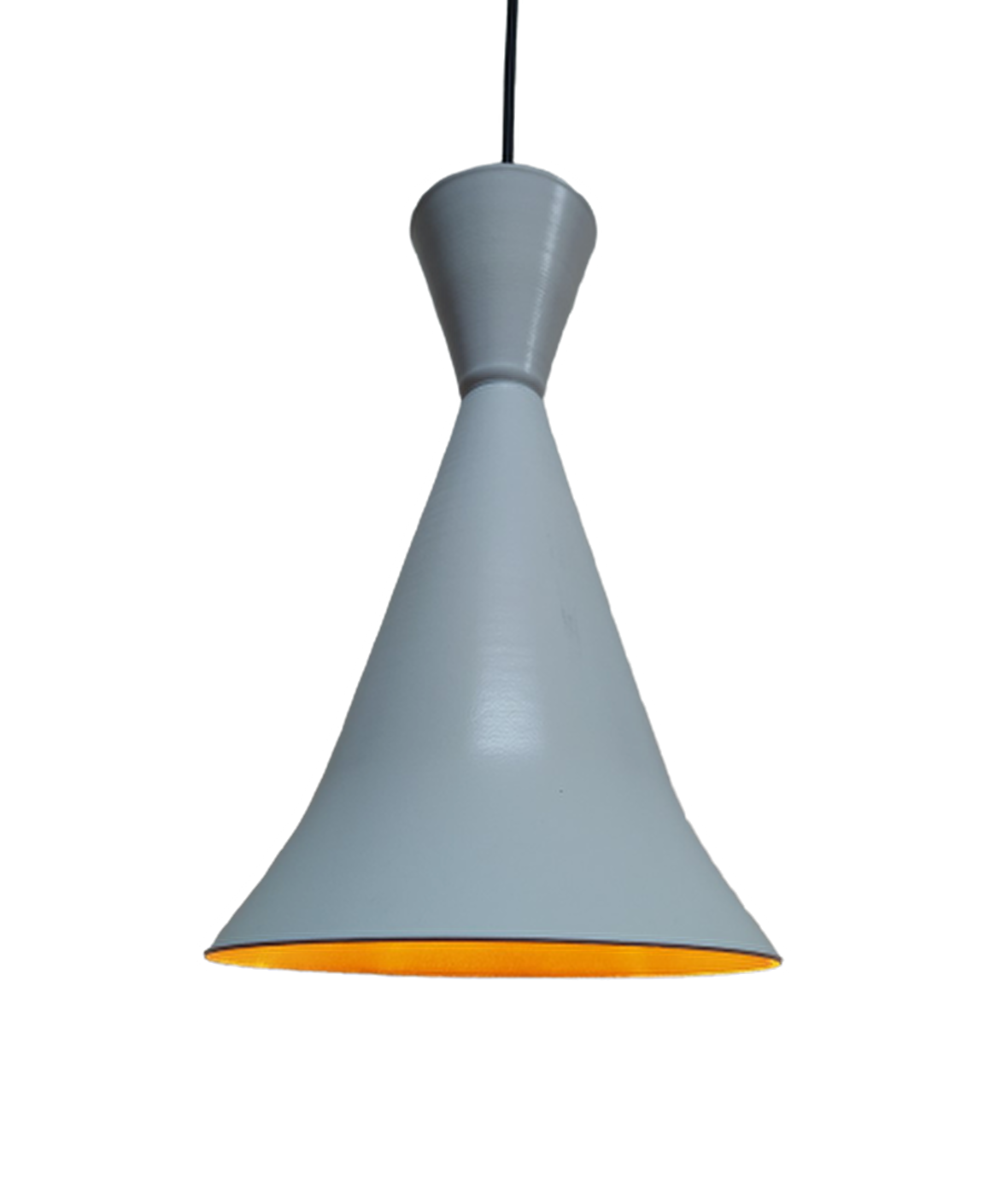 Retro Metal Sarkıt Avize Rustik Tekli Sarkıt Beyaz İçi Sarı Cafe Mutfak Aydınlatma