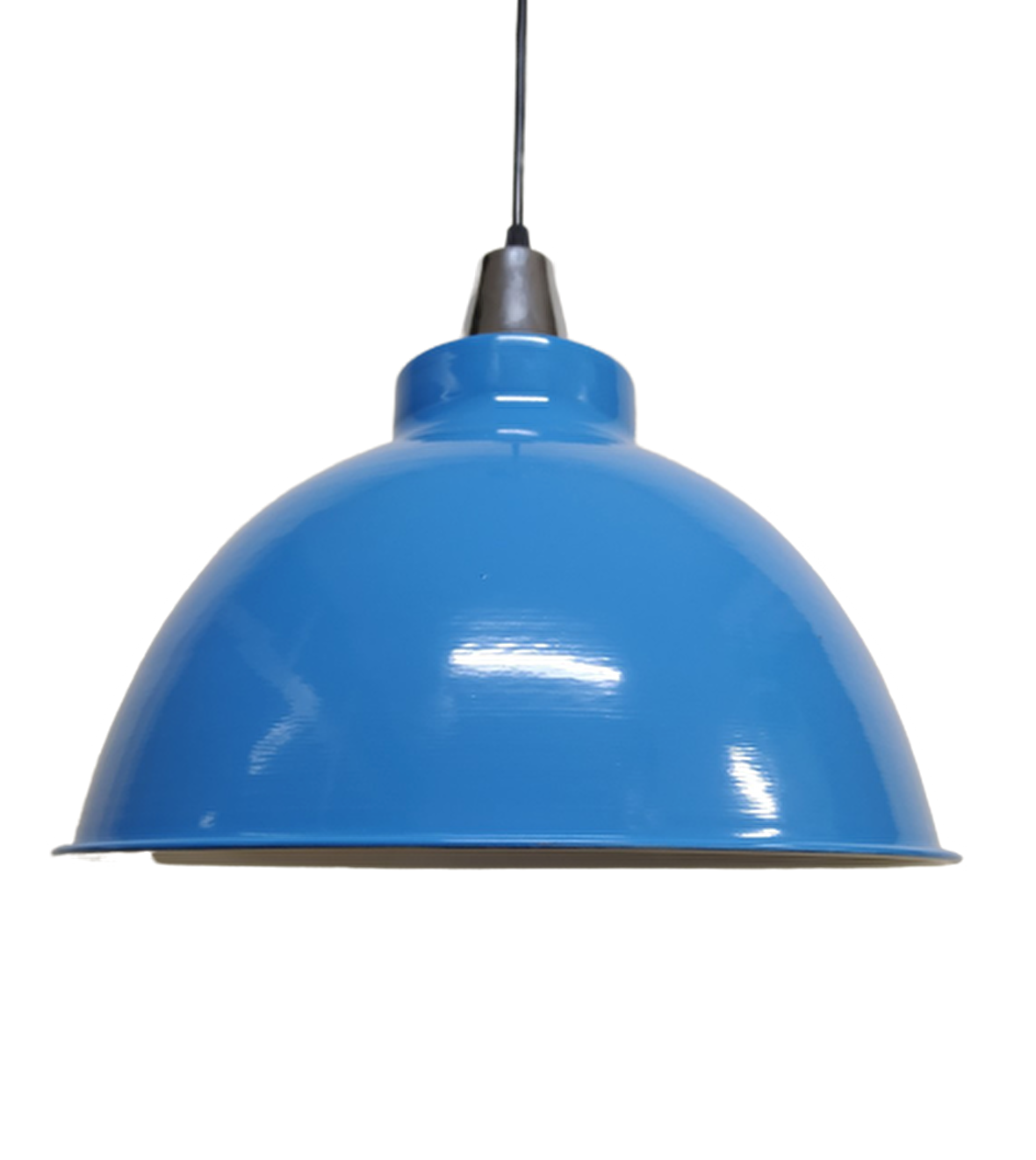 Metal Mavi Beyaz Retro Dekoratif Kafe Mutfak Sarkıt Avize