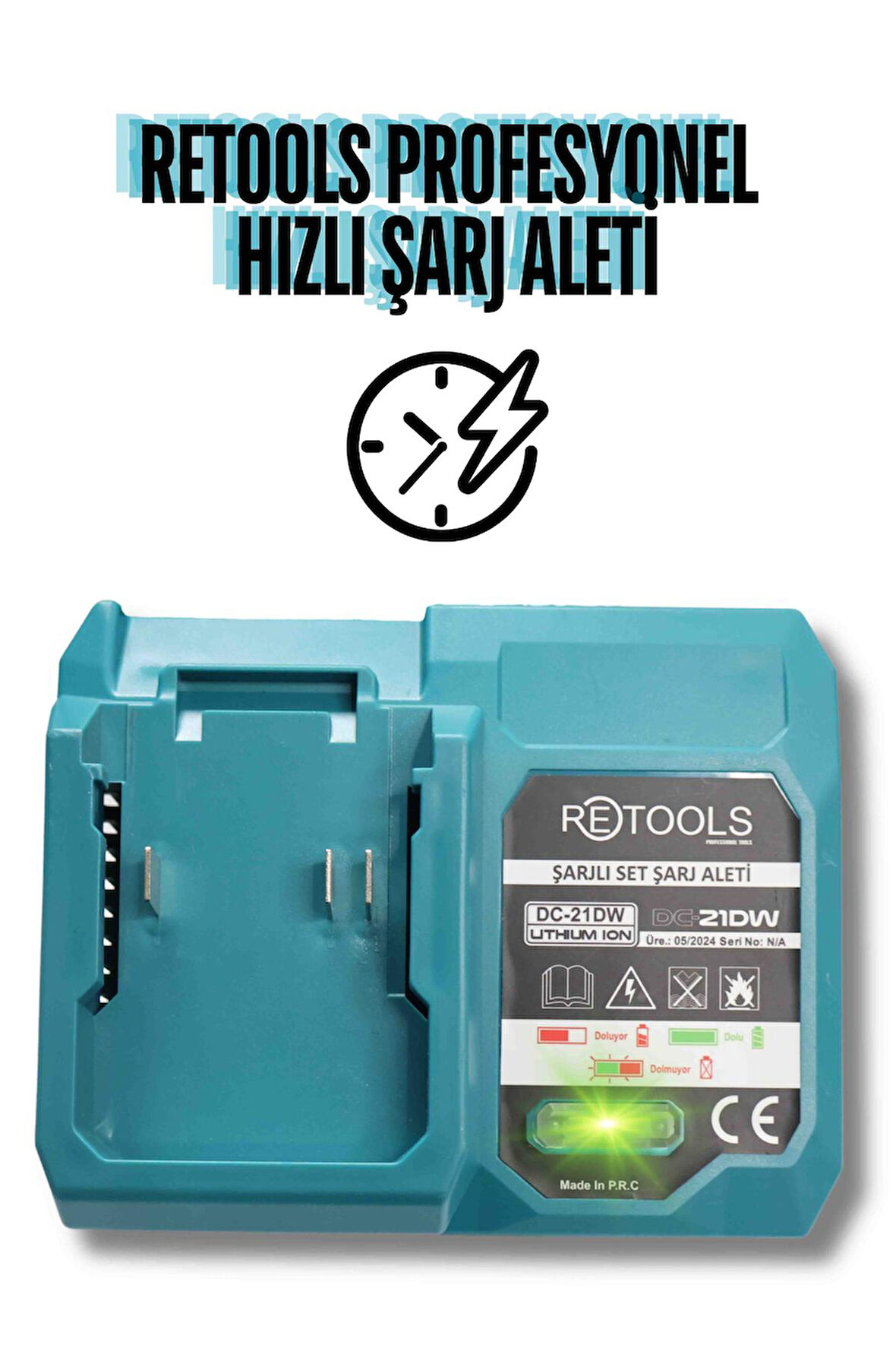 RETOOLS ULTRA HIZLI ŞARJ CİHAZI MAVİ