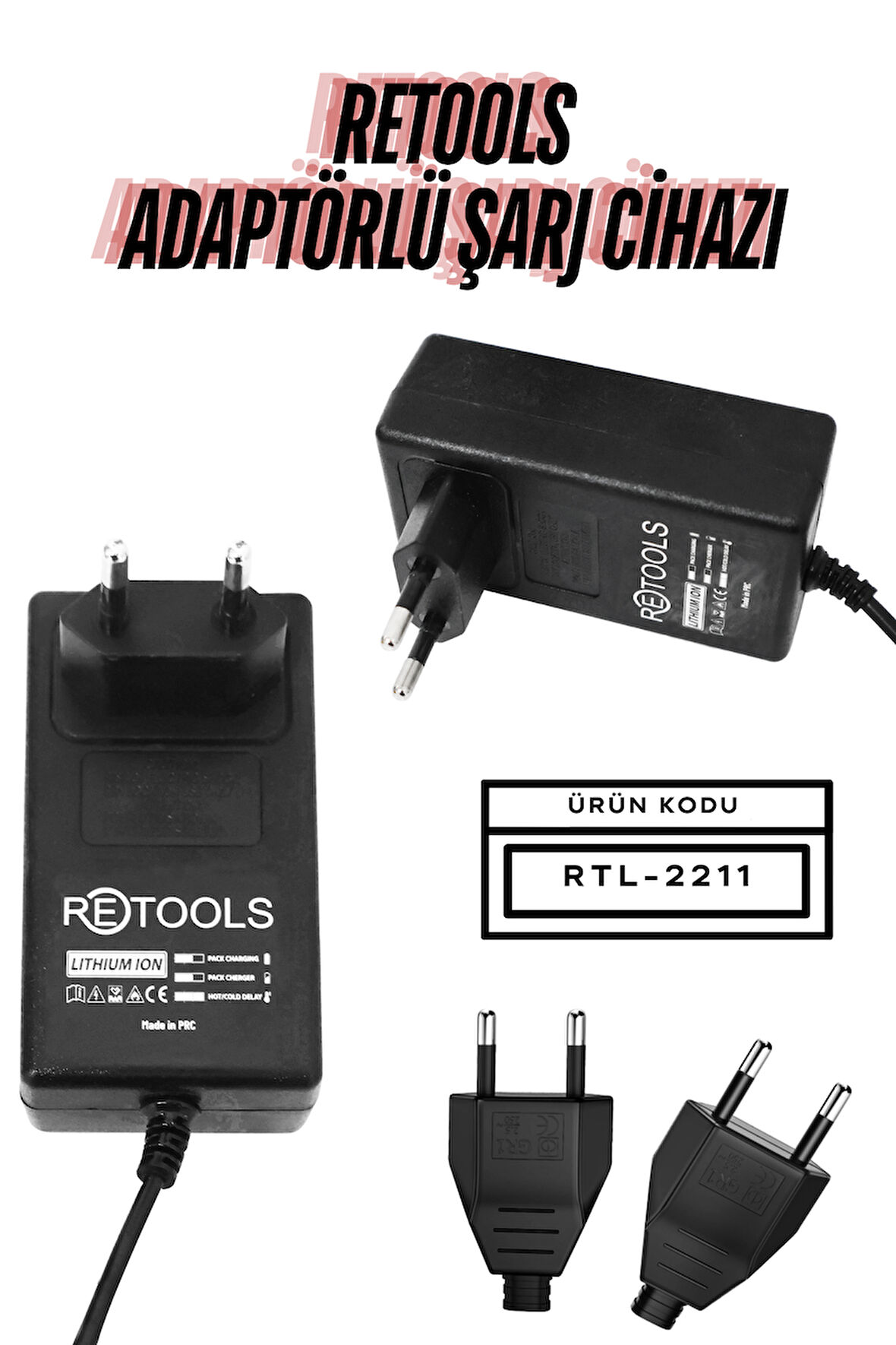 RETOOLS ADAPTÖRLÜ ŞARJ CİHAZI