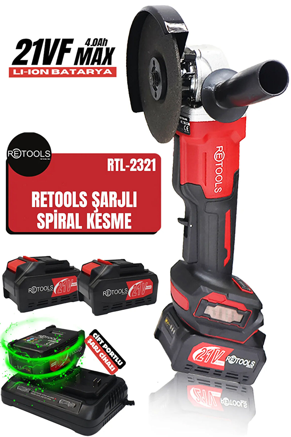 RETOOLS KIRMIZI KABARTMALI SPİRAL