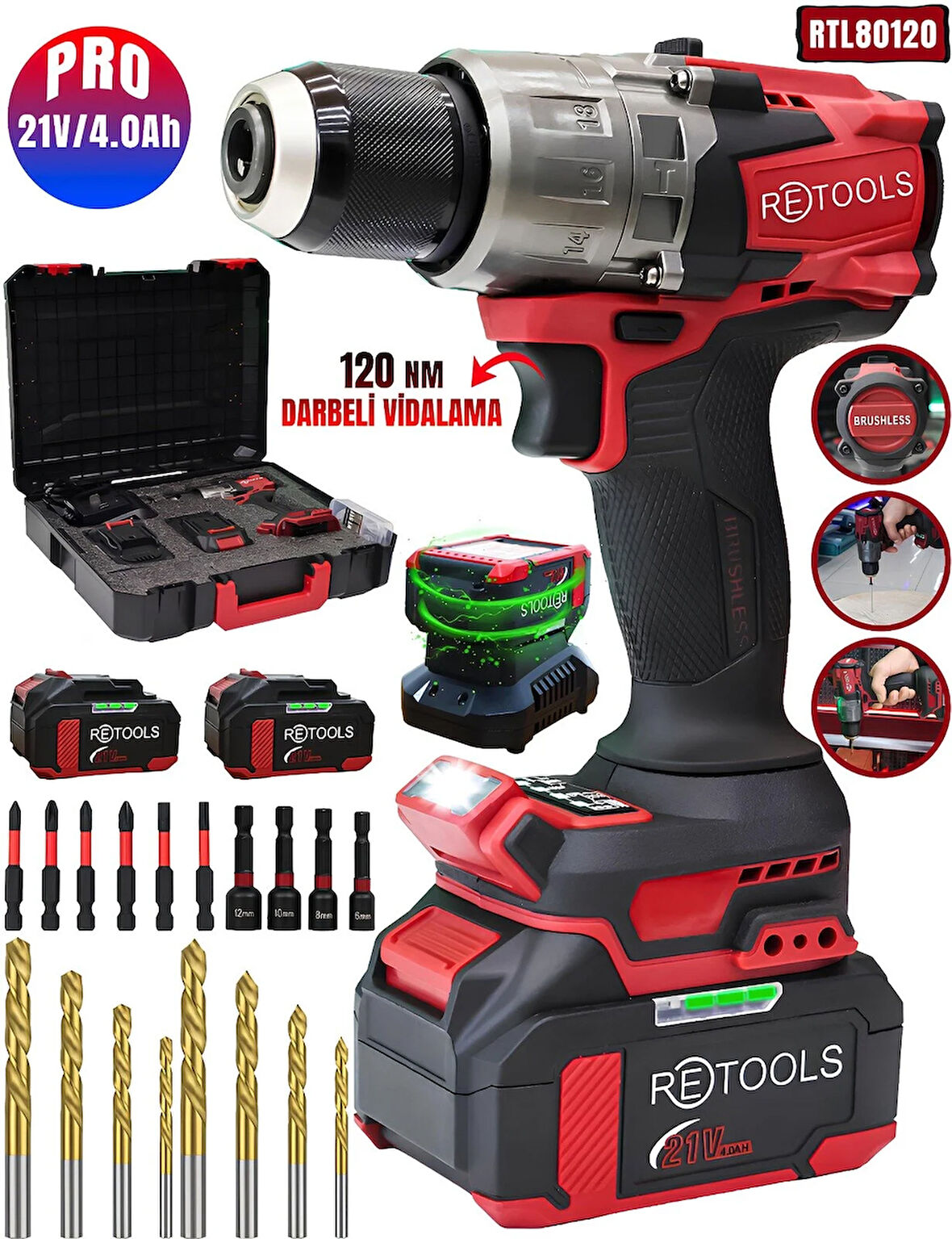 RETOOLS BORDO 120 NM VİDALAMA