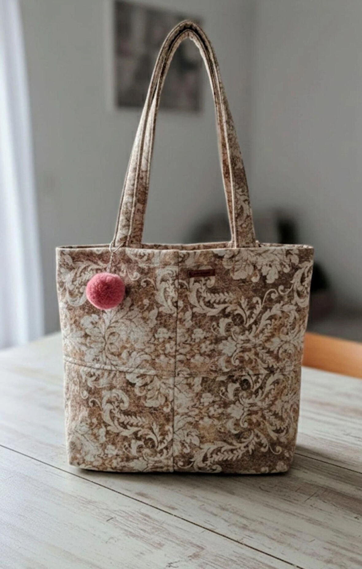 KAHVE DESENLİ ÇANTA