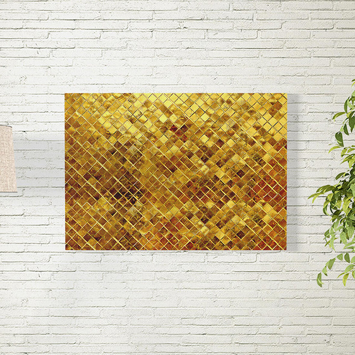 Altın Fraktal Posteri 50X70 CM