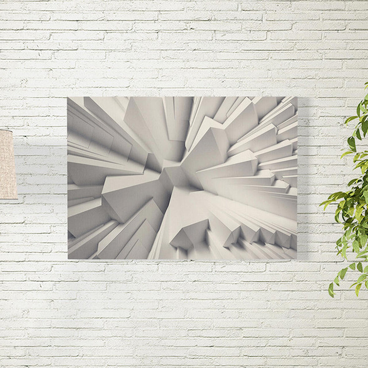 Gri Abstract Desen Arkaplan Posteri 50X70 CM