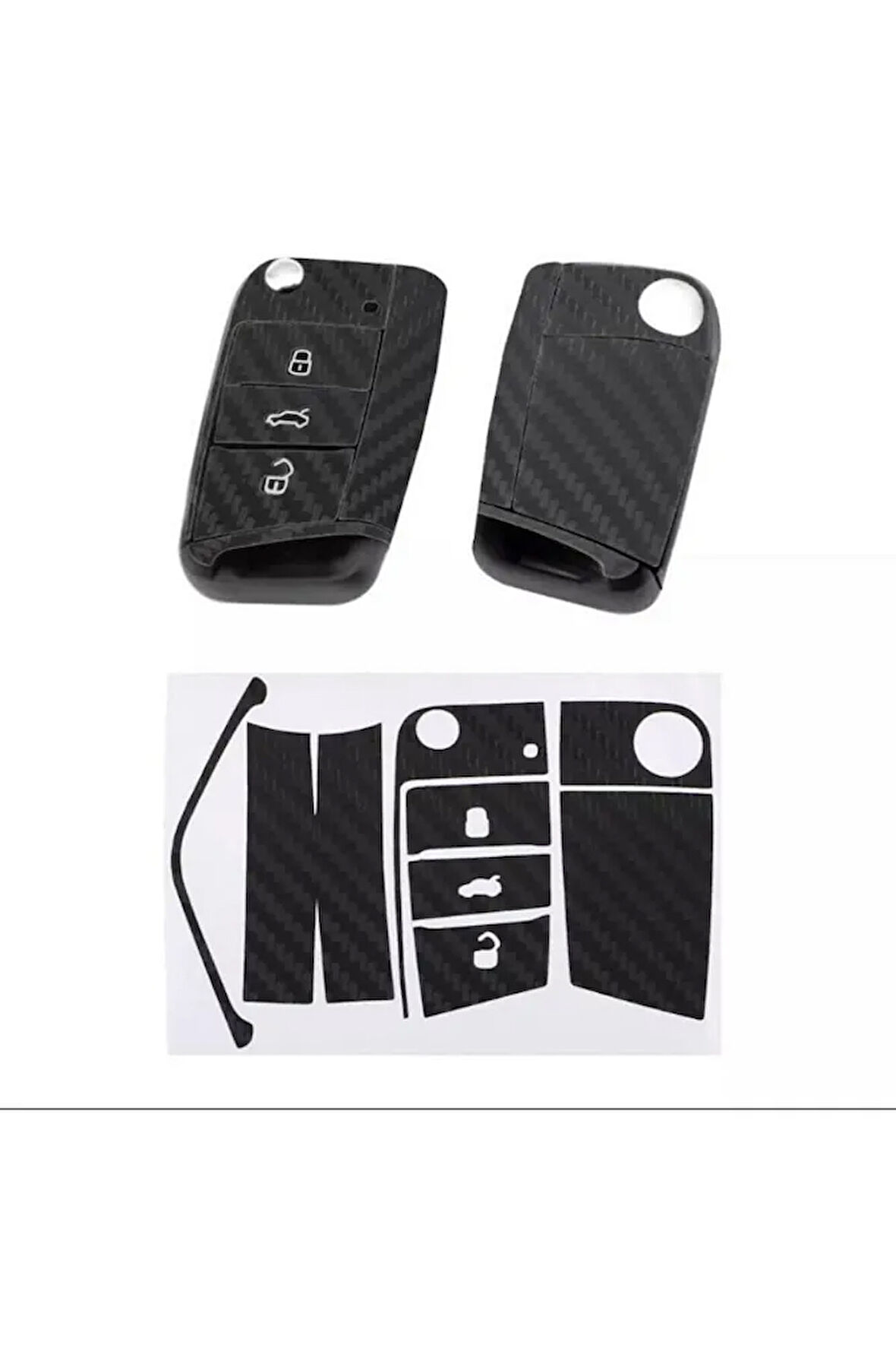 Seat Leon Ibiza Arona Ateca Uyumlu Fiber Karbon Anahtar Etiketi Anahtarınıza Şık Bi Görünüm Sağlar