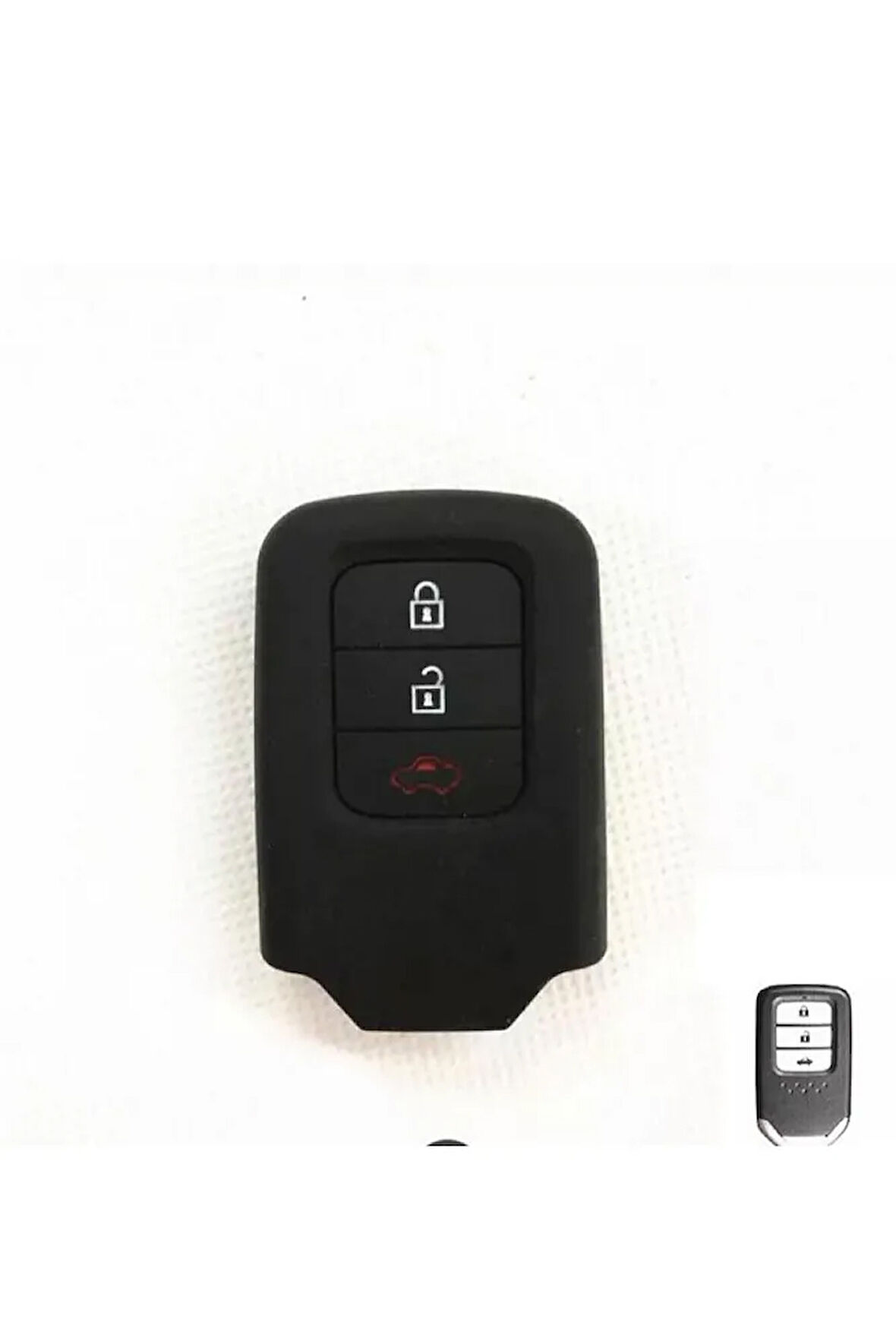 Honda Civic Fc5 Crv Hrv Sustasız Anahtarsız Çaliştırma Modeli Silikon Anahtar Koruma Kılıf Siyah