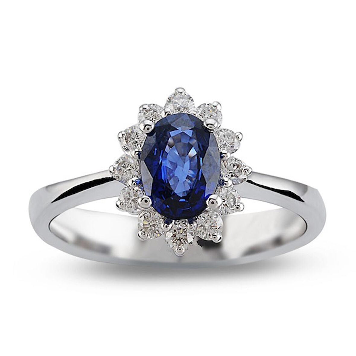 1.25 Ct Pırlanta Safir Yüzük RTY18