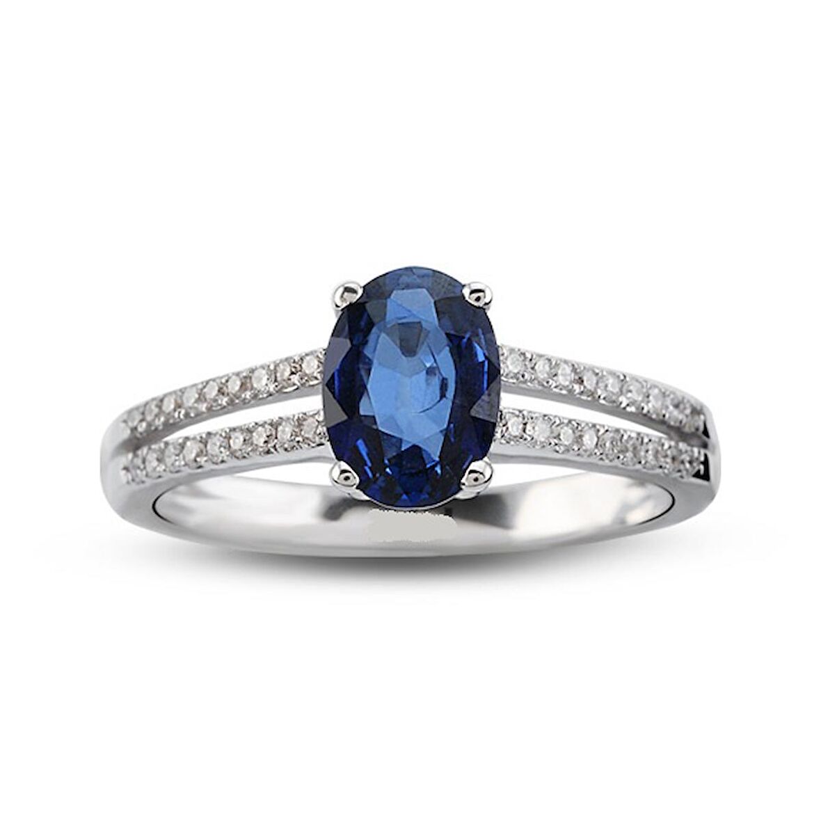 1.16 Ct Pırlanta Safir Yüzük RTY20