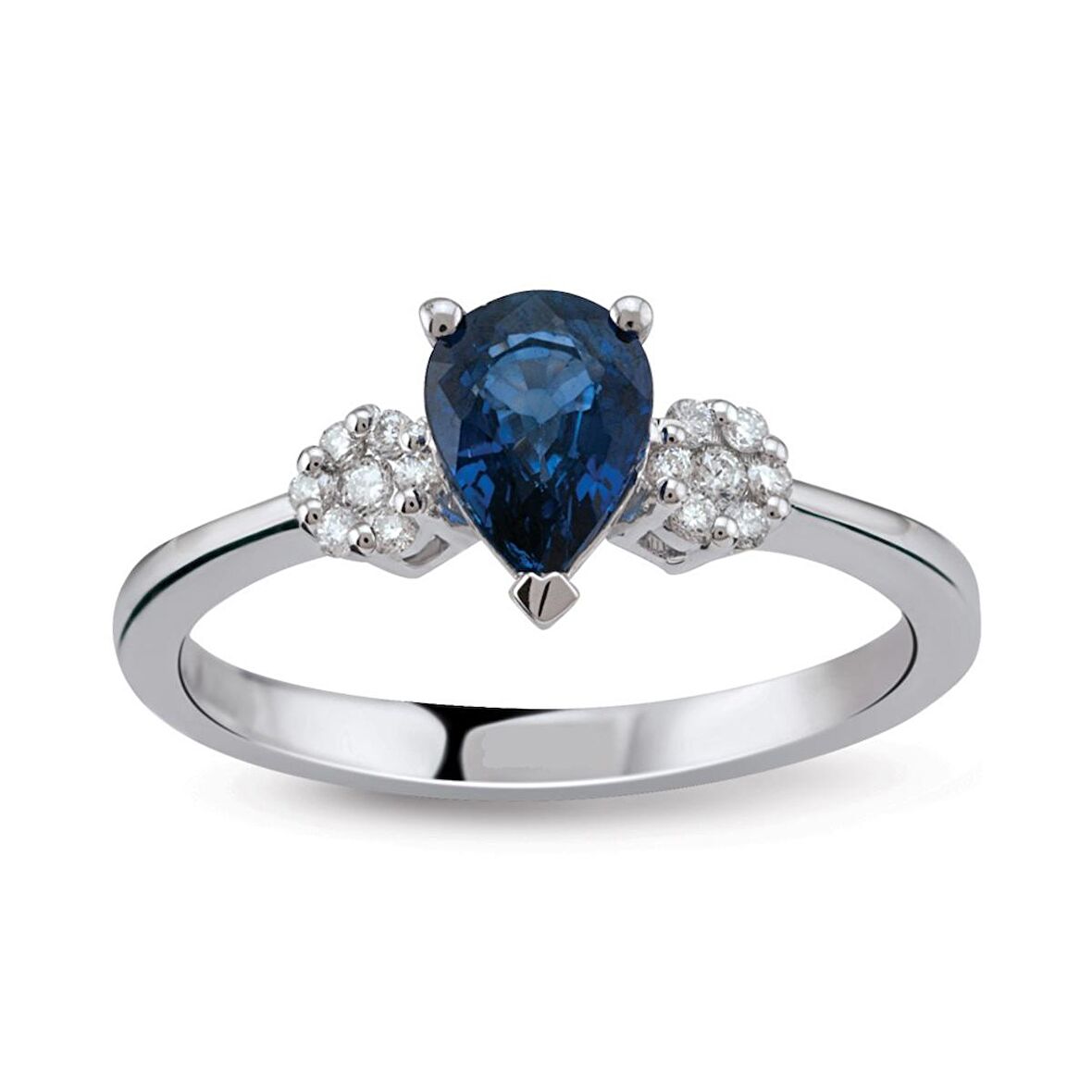 0.86 Ct Pırlanta Safir Yüzük RTY34	
