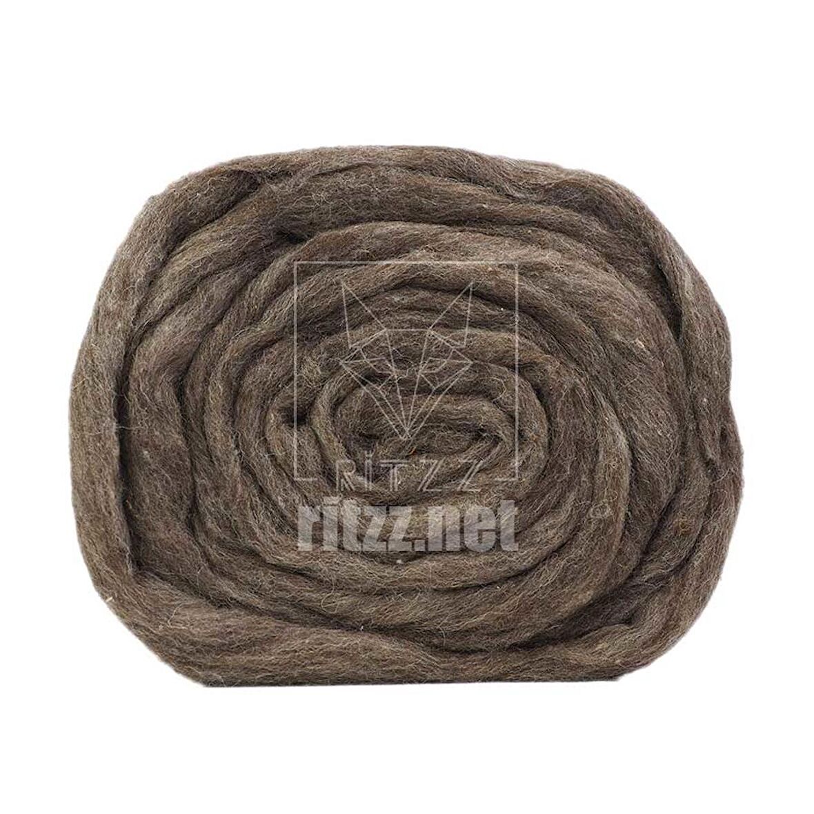YÜN KEÇE 004 // Keçeleşen Yün // Kahve Melanj