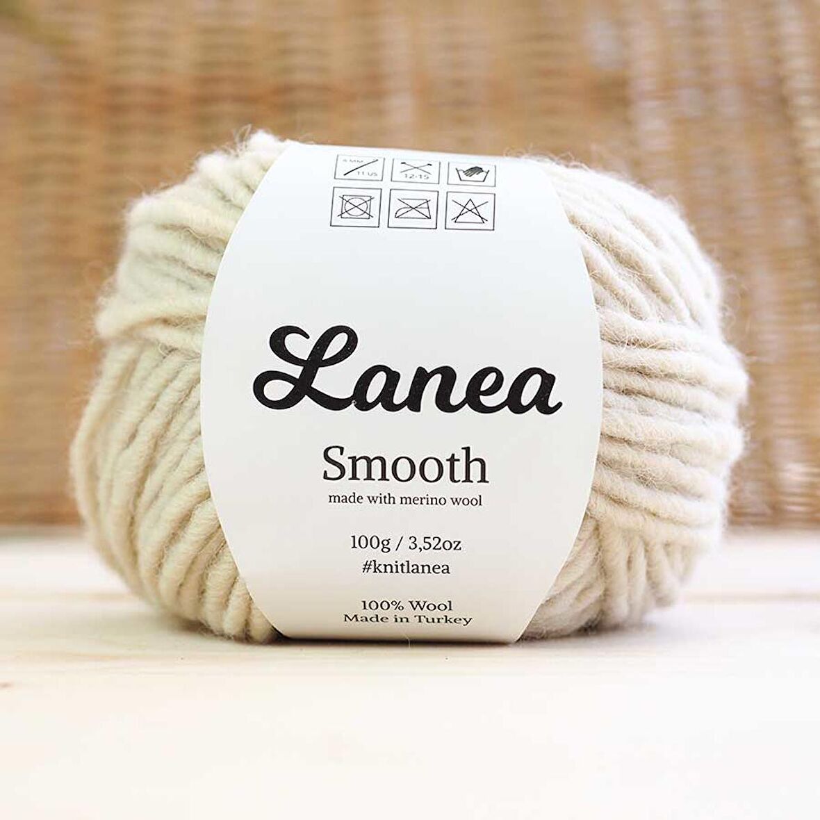 Lanea Smooth Merino Yün İp / 30 Ekru