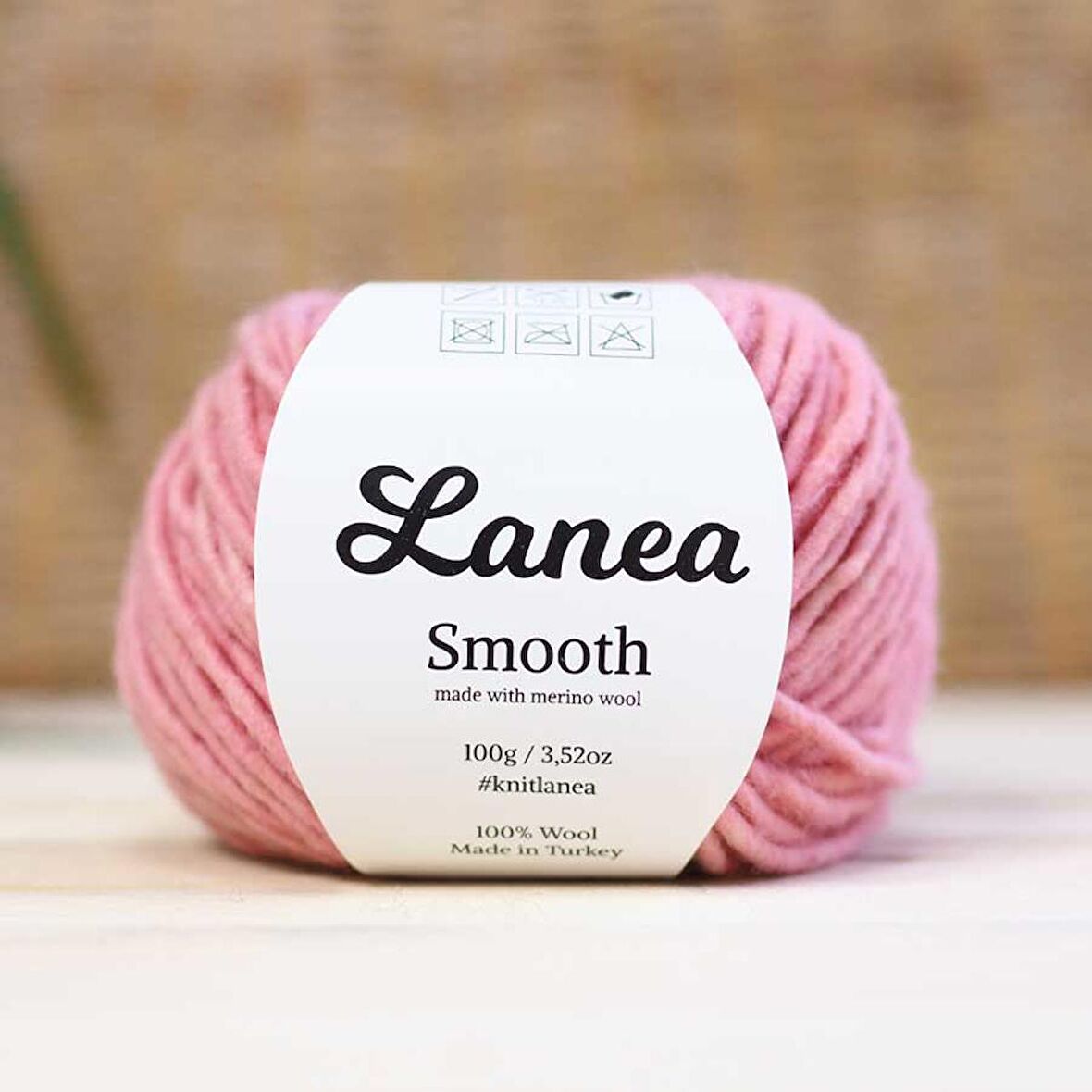 Lanea Smooth Merino Yün İp / 41 Pembe Kırçıllı