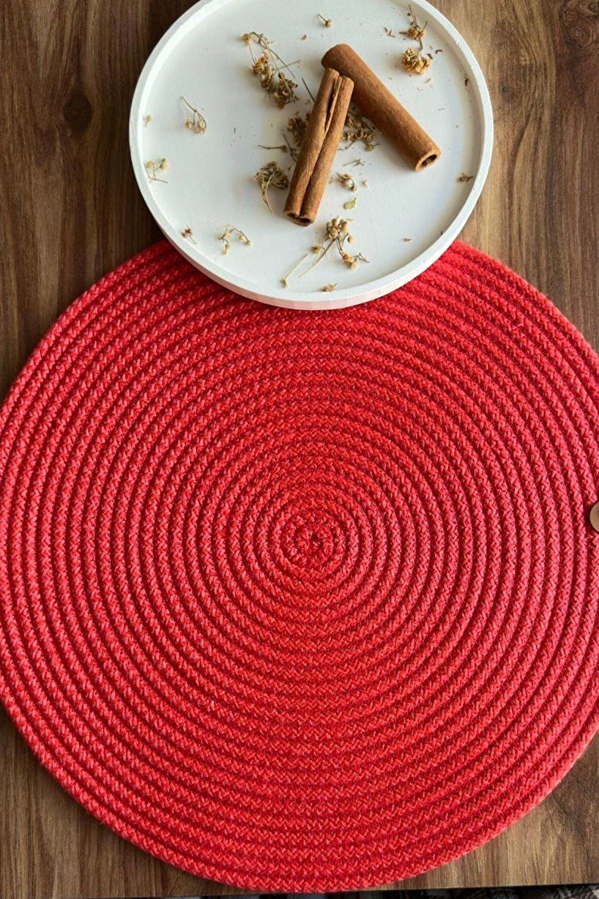 El Yapımı Zigzag Dikiş Yuvarlak Supla 6'lı Set