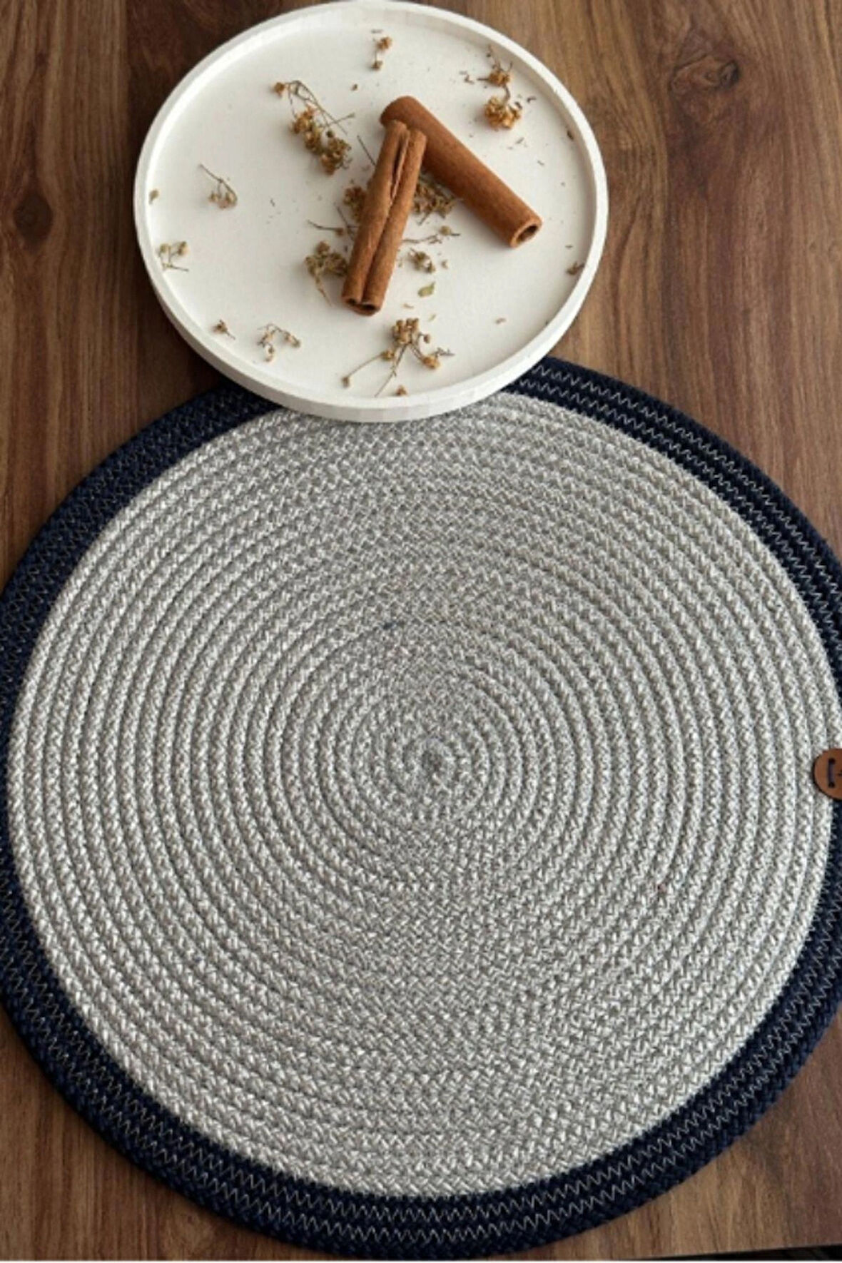 El Yapımı Zigzag Dikiş Yuvarlak Supla 6'lı Set