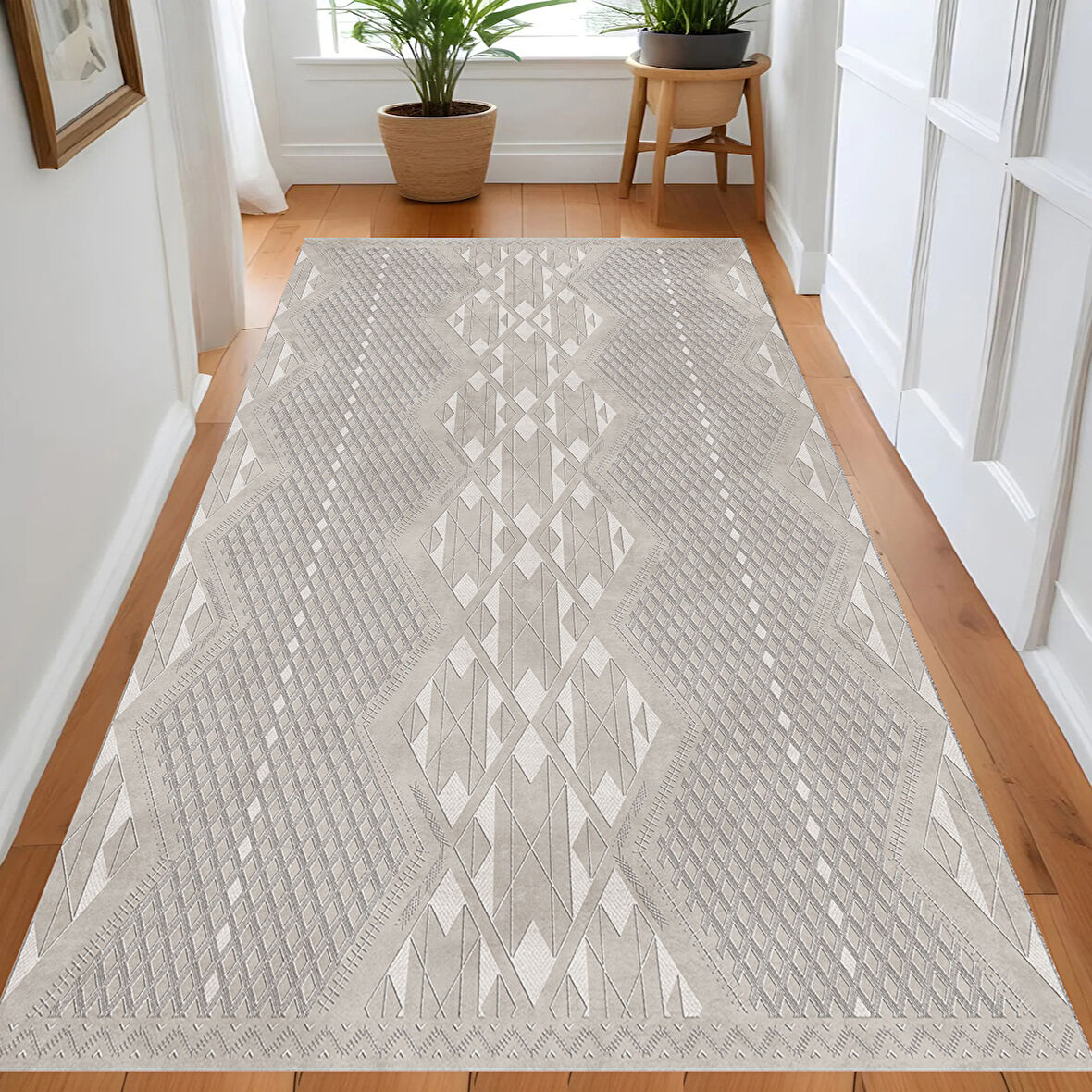 Rovigo Home Dijital Baskı Yıkanabilir Kaymaz Taban Salon Halısı Ve Yolluk RV063-FNL336