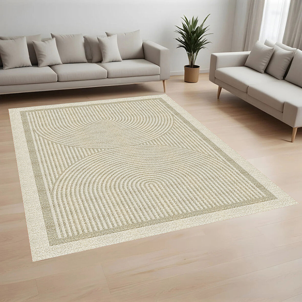 Rovigo Home Dijital Baskı Yıkanabilir Kaymaz Taban Salon Halısı Ve Yolluk RV071-FNL344