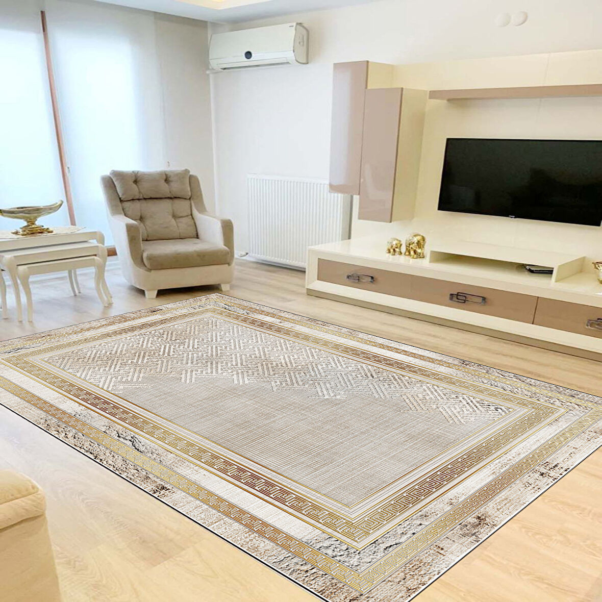 Rovigo Home Dijital Baskı Yıkanabilir Kaymaz Taban Salon Halısı Ve Yolluk RV095-FNL382