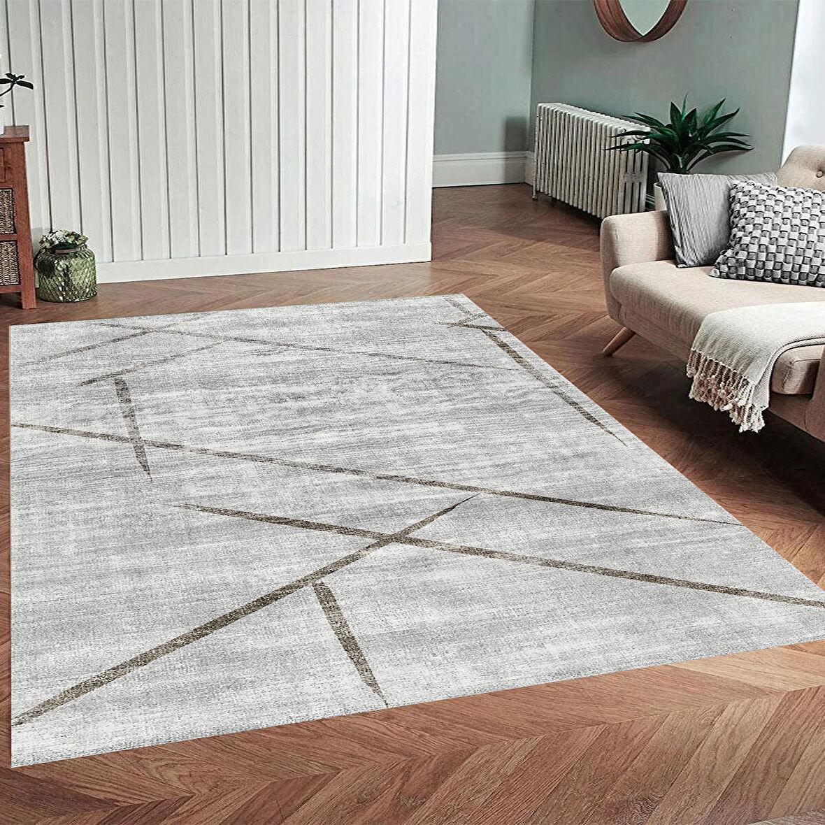 Rovigo Home Dijital Baskı Yıkanabilir Kaymaz Taban Salon Halısı Ve Yolluk RV099-FNL405